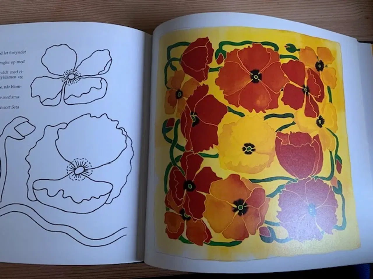 Billede 4 - Blomster i silkemaling, Vibeke Born