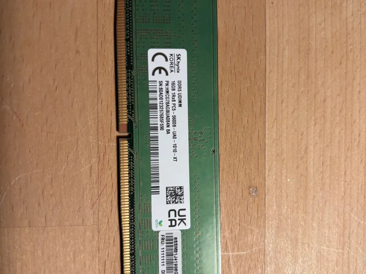 Billede 1 - DDR5 5600Hz - 16 Gb RAM - 1 modul