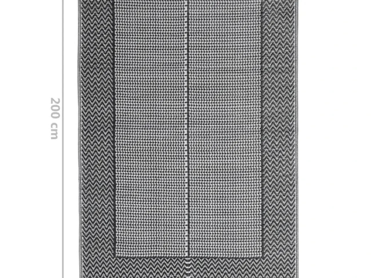 Billede 7 - Udendørs gulvtæppe 140x200 cm PP sort