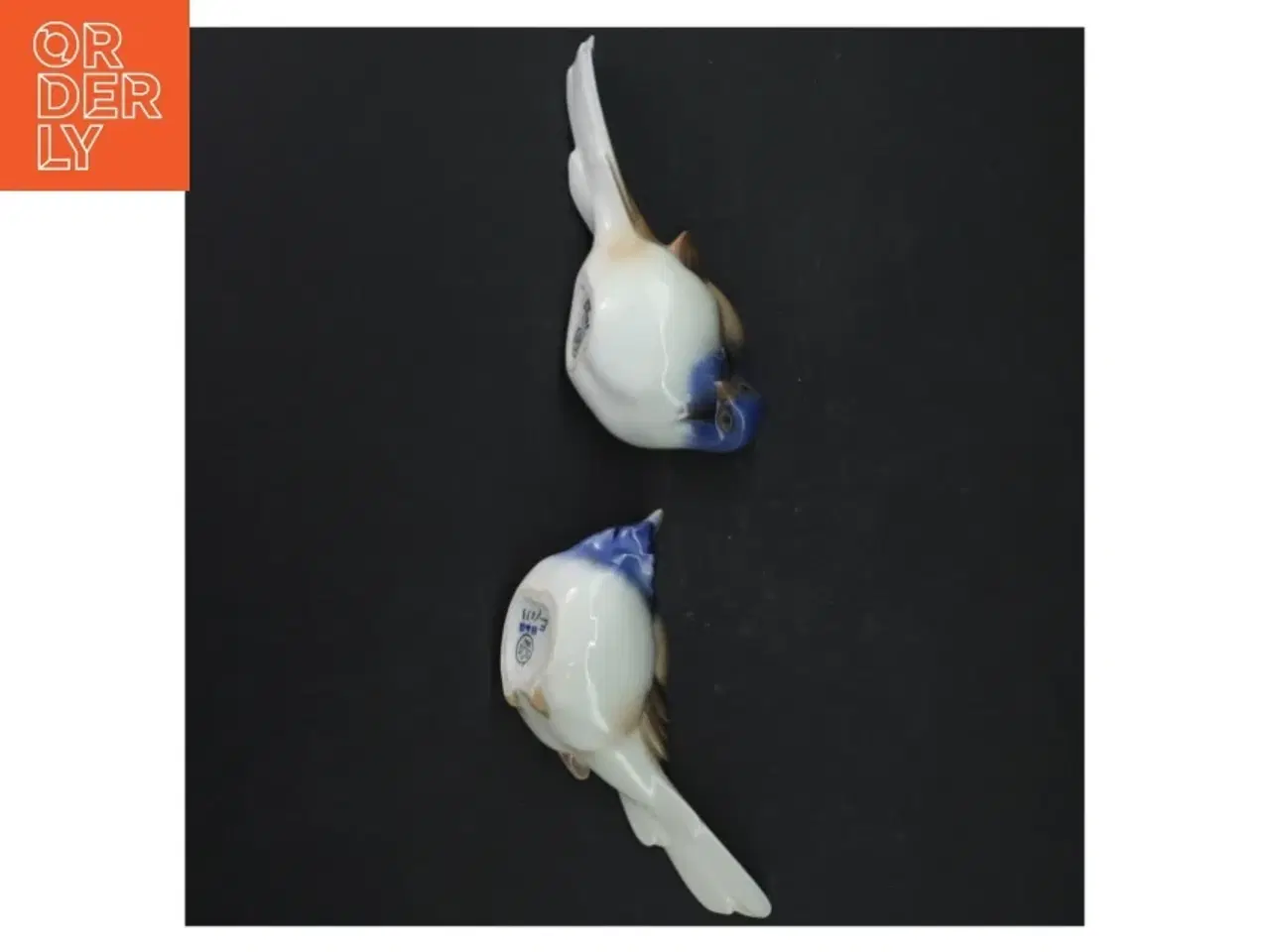Billede 3 - Porcelænsfugle, motiv: Optimisten og pessimisten fra B&G (str. 13 cm)