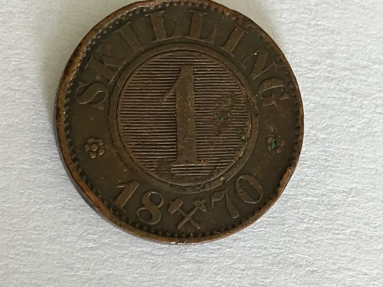 Billede 1 - 1 Skilling 1870 Norge