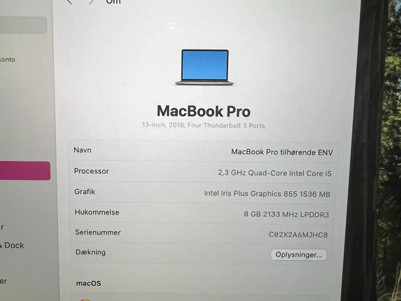 Billede 8 - Macbook pro 2018 touch bar, 13”.