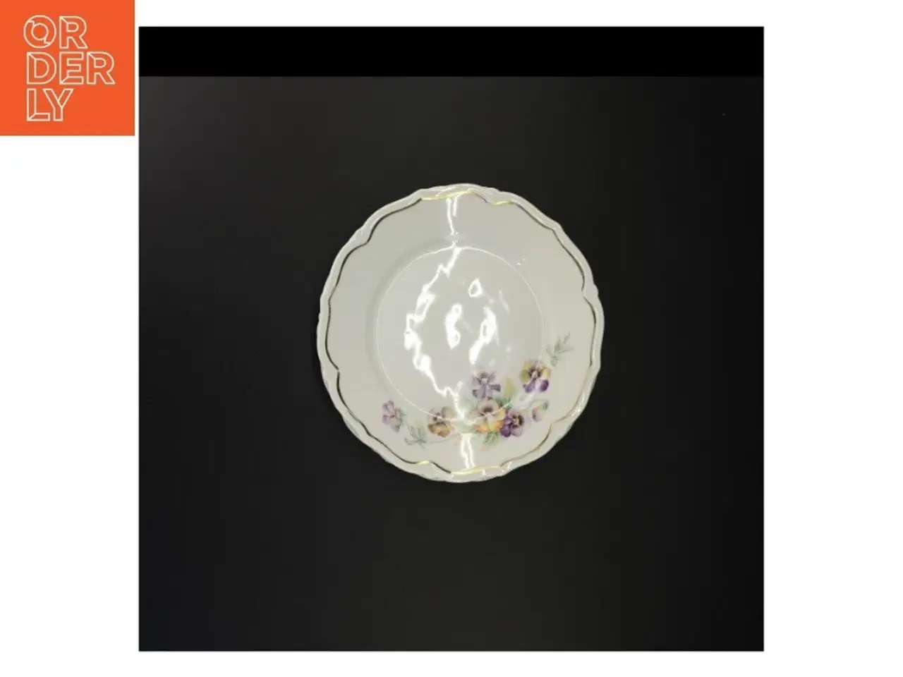 Billede 5 - Blomstret porcelænstallerkener fra Bavaria (str. Diameter 21 en halv cm)