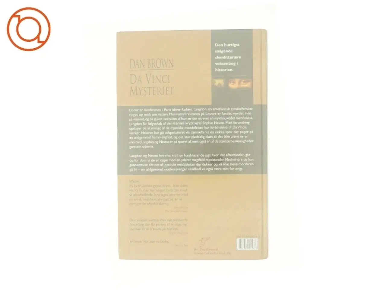 Billede 2 - Da Vinci Mysteriet af Dan Brown (Bog)