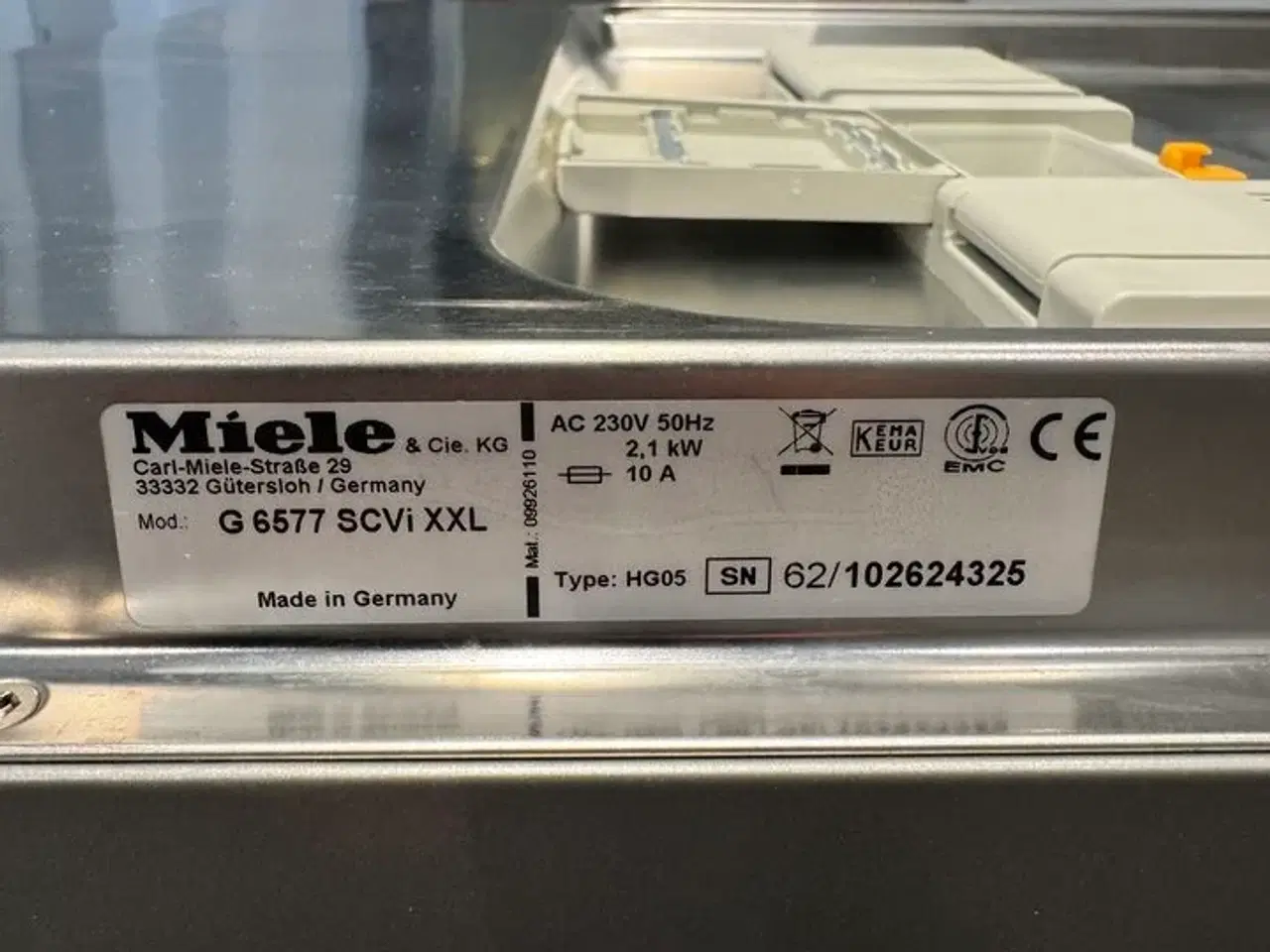 Billede 6 - Miele G 6577 SCVi XXL integreret opvaskemaskine