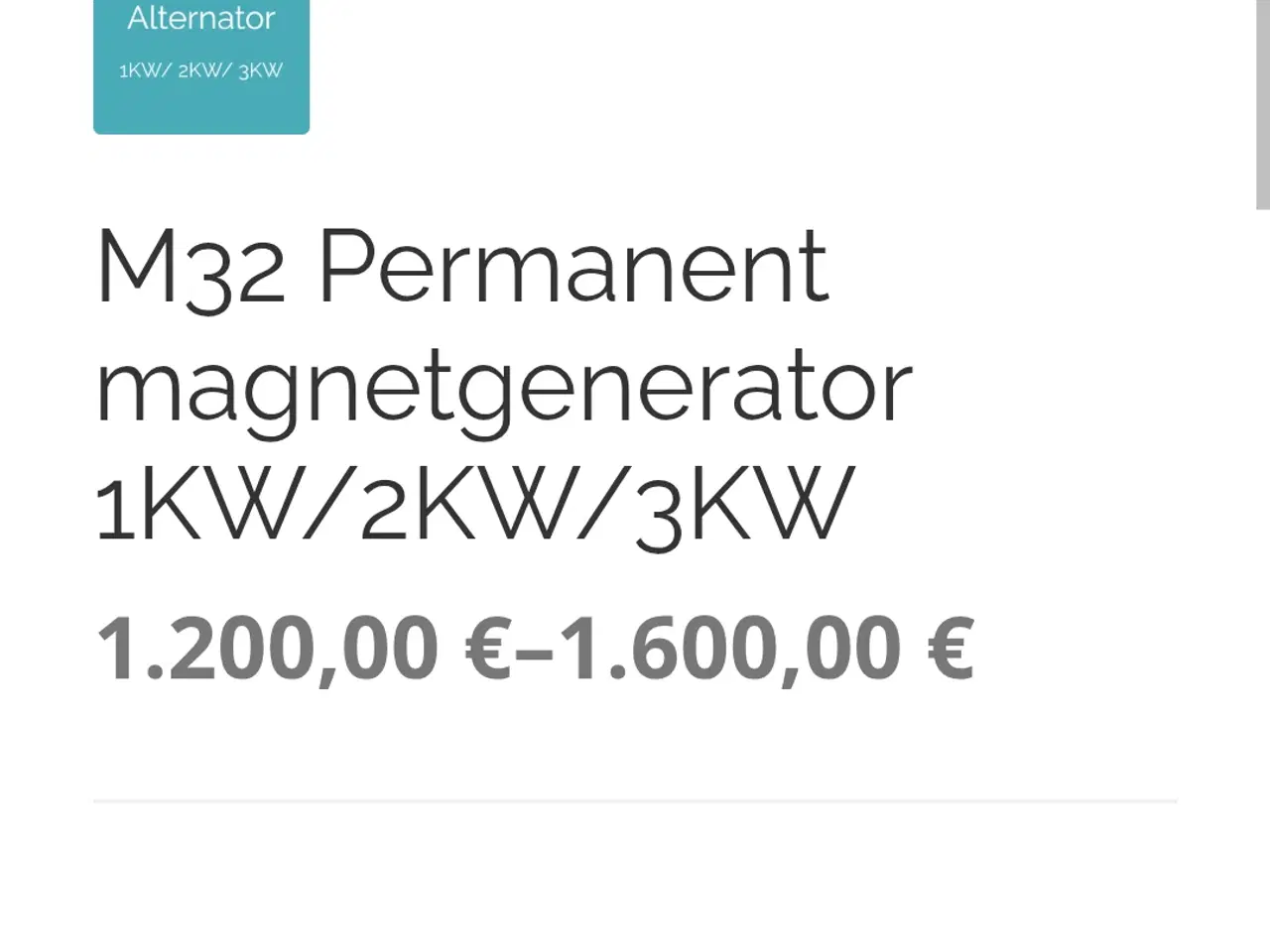 Billede 3 - Vindmølle og generator 