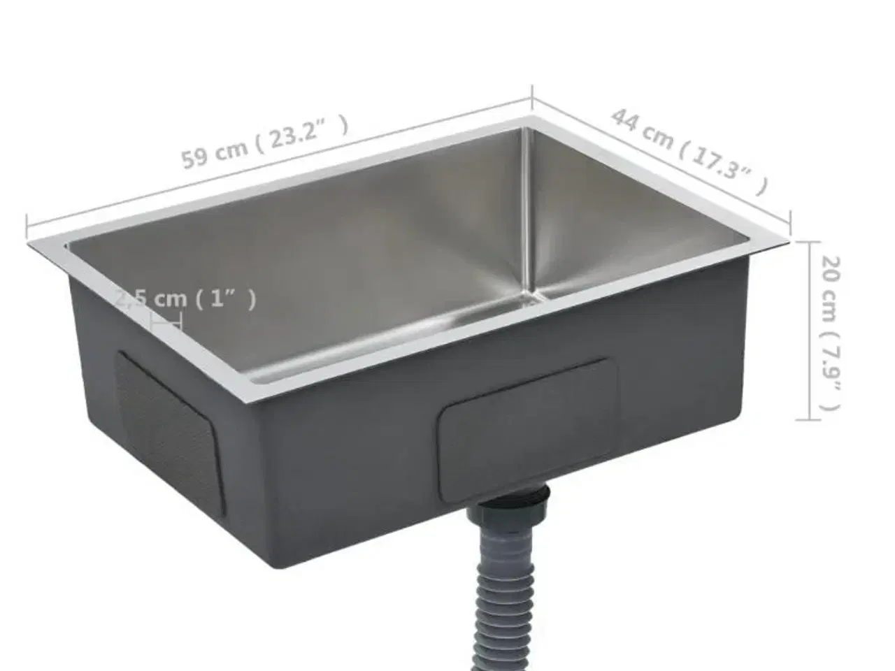 Billede 8 - Håndlavet køkkenvask rustfrit stål