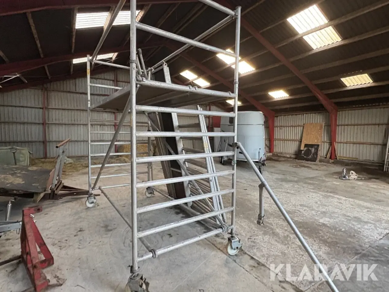 Billede 3 - Jumbo Stillads 3 sektioner med ruller