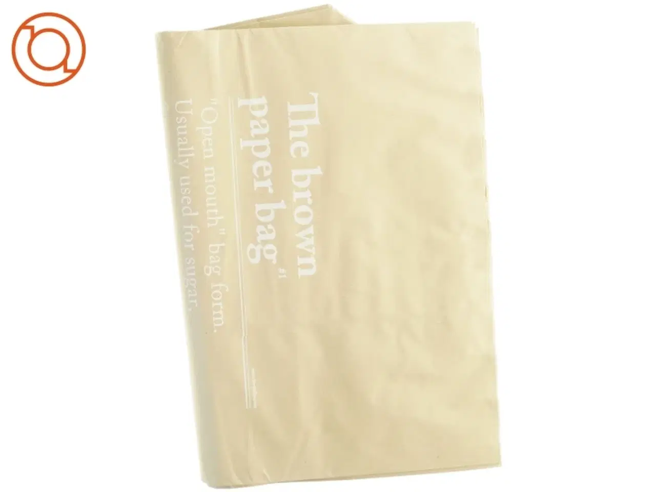 Billede 4 - Brunt papirindkøbspose/vasketøjspose (str. 50 x 70 cm)