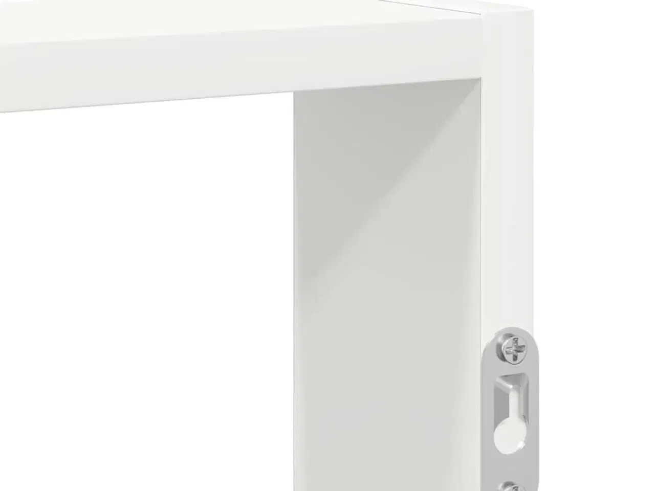 Billede 7 - Væghylde 43x9x60 cm konstrueret træ hvid