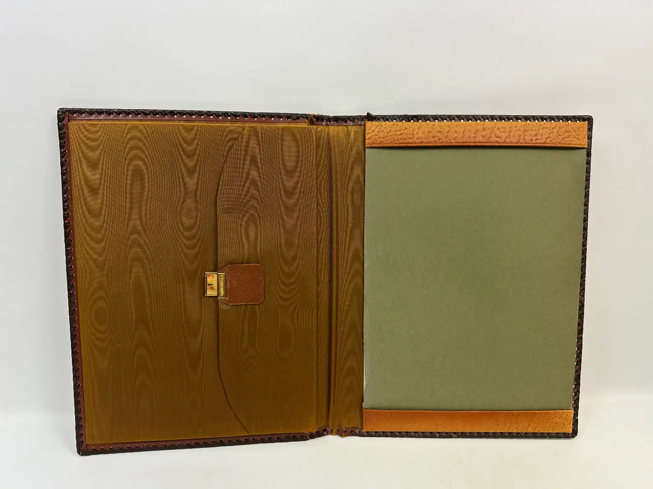 Billede 1 - Retro dokumentmappe i kernelæder