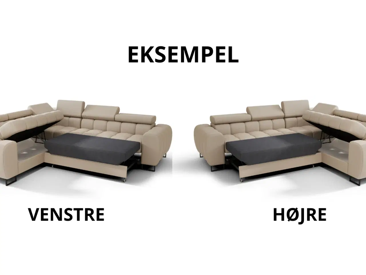 Billede 3 - STRAKS FORSENDELSE  3-10 dage ASPER MAX ÆGTE LÆDER  HJØRNESOFA  HØJRE K-21 260x260 CM