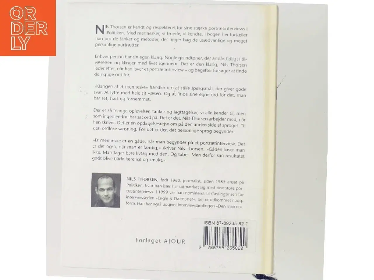 Billede 3 - Klangen af et menneske af Nils Thorsen (Bog)