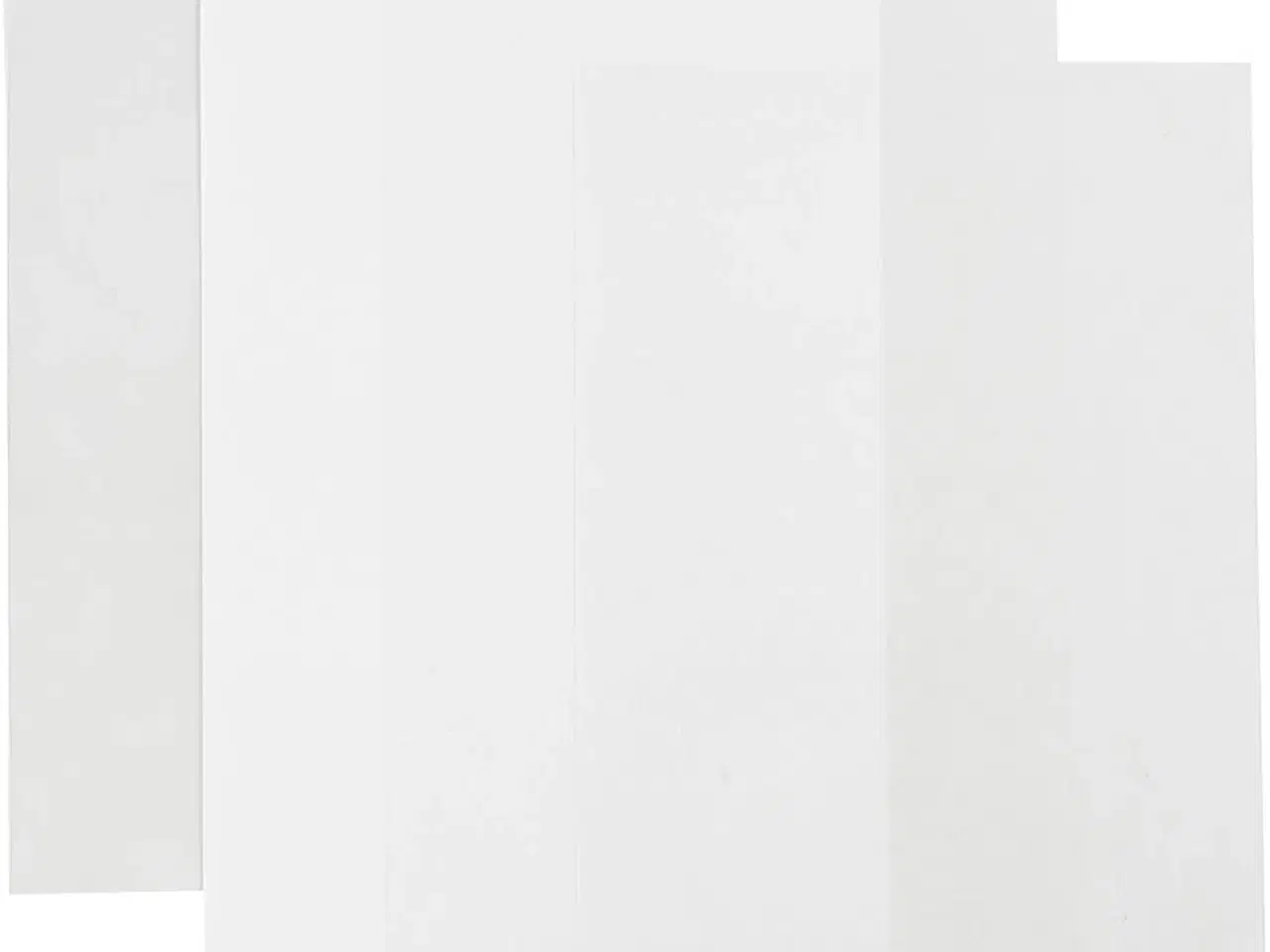 Billede 1 - Krympeplast, ark 20x30 cm, tykkelse 0,3 mm, blank transparent, mat transparent, mat hvid, 4ark/ 1 pk.