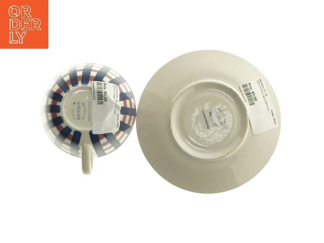 Billede 3 - Kop og underkop med mønster fra Søholm (str. Ø 16 cm)