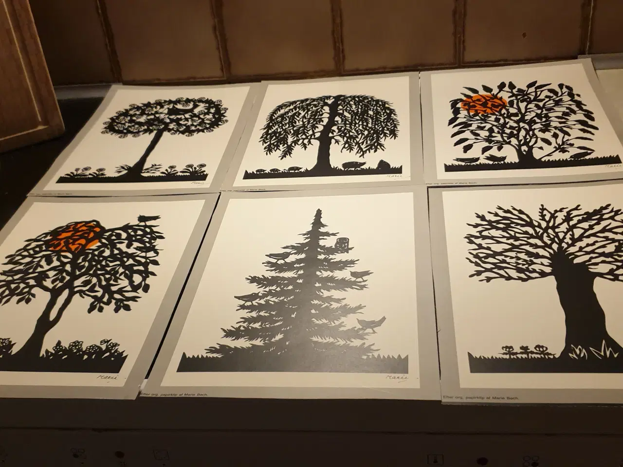 Billede 1 - GRATIS Billeder A4 tryk Marie Bech 6stk