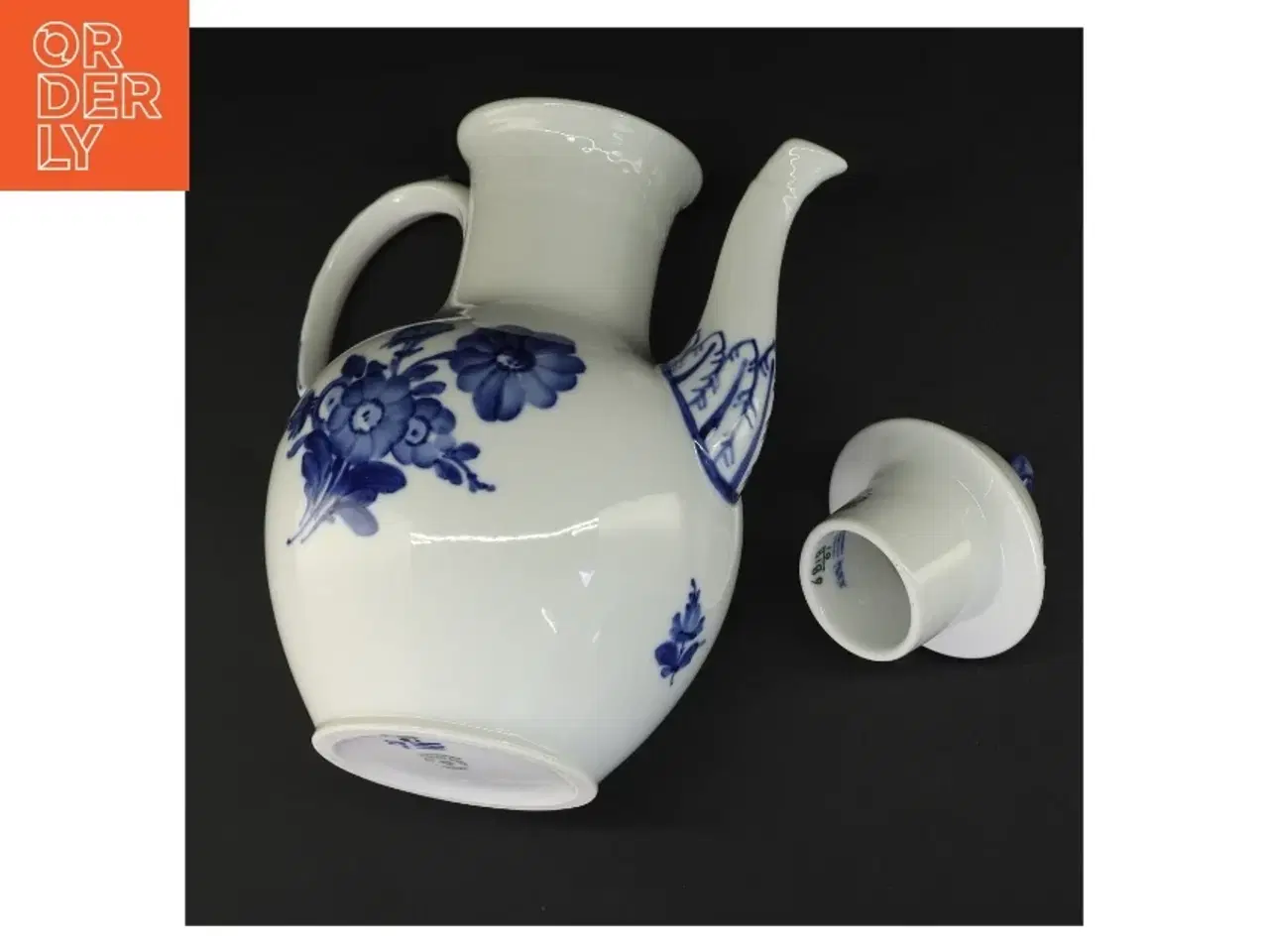 Billede 6 - Blå Blomst porcelænskande fra Royal Copenhagen (str. 25 x 19 x 14 cm)