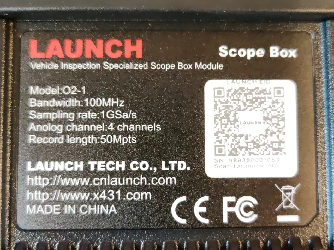 Billede 6 - Launch X-431 O2-1 Scopebox 4 Kanal oscilloskope for Euro Tab  II & III samt EuroLink