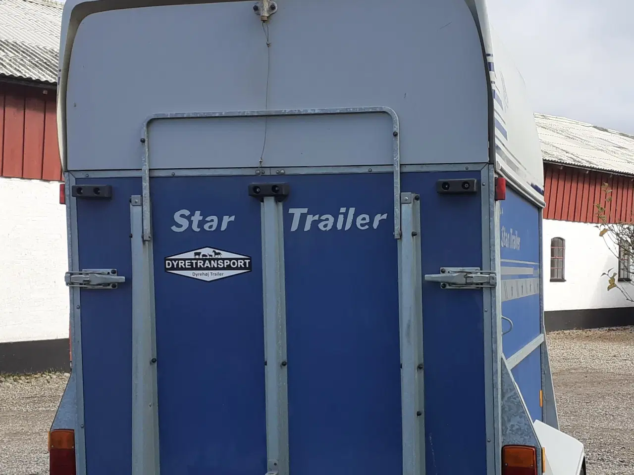 Billede 4 - Star hestetrailer år 2007 Blå med frontudgang