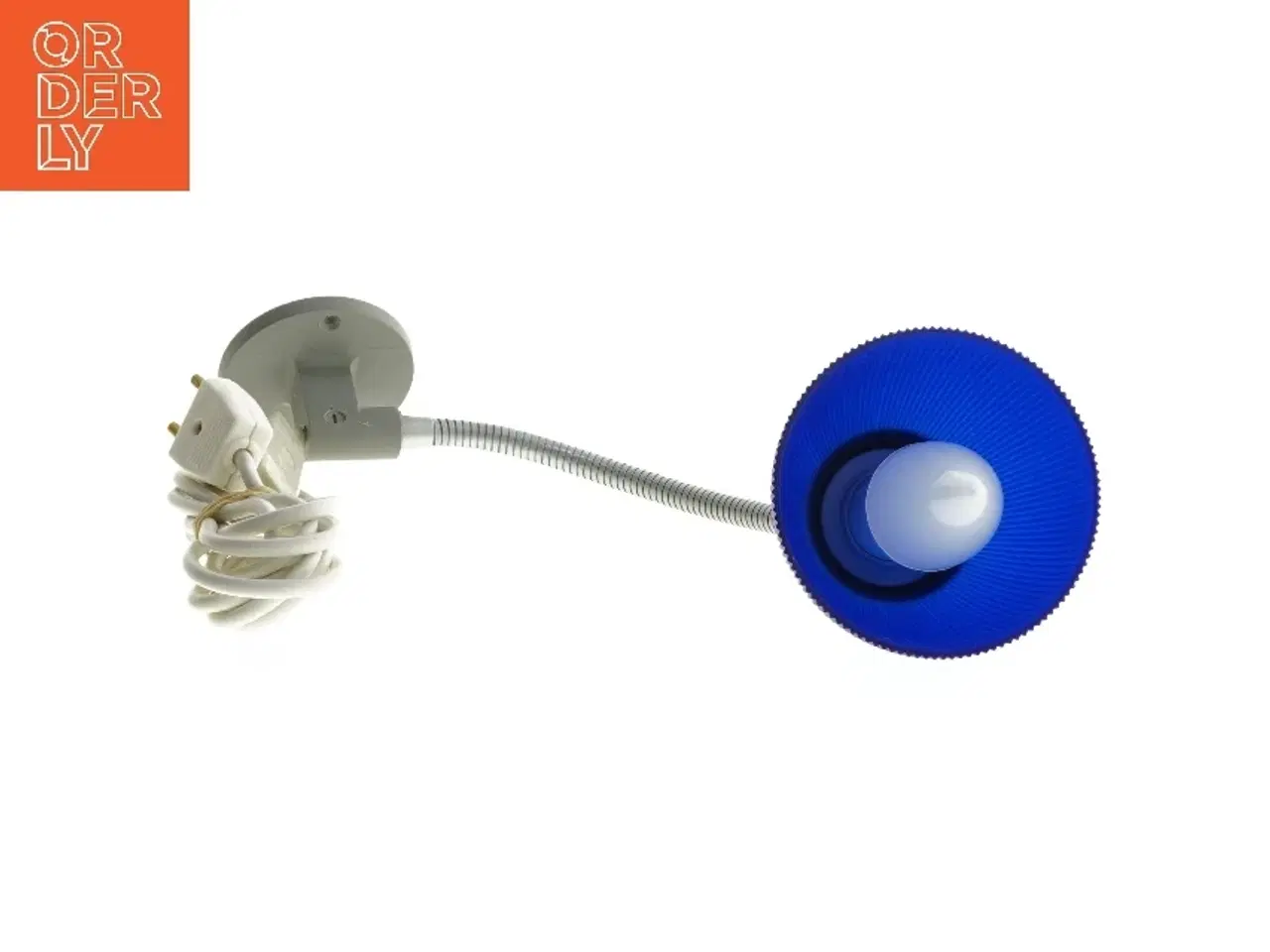 Billede 1 - Væglampe med blå skærm (str. 43 cm)