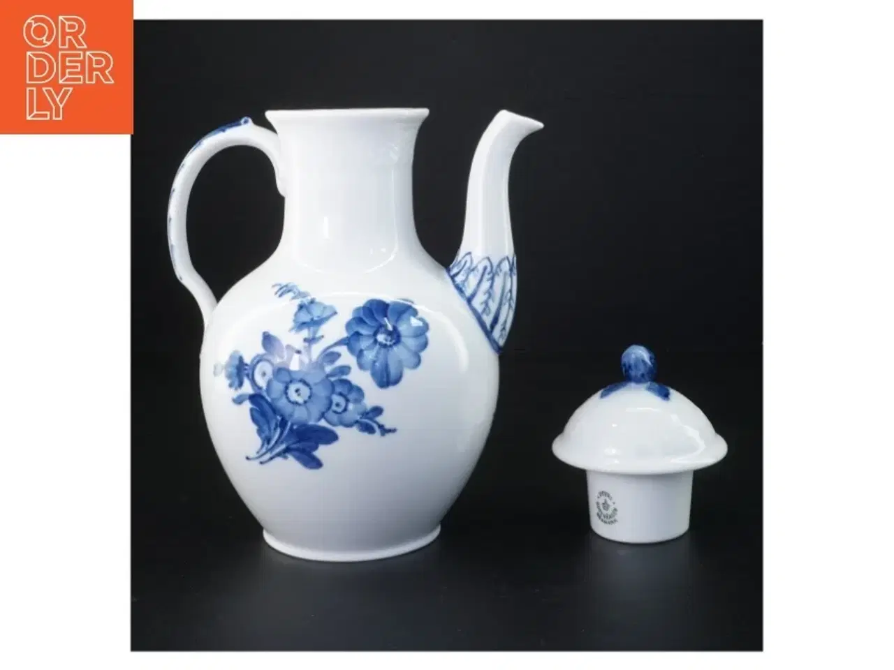 Billede 4 - Blå Blomst porcelænskande fra Royal Copenhagen (str. 25 x 19 x 14 cm)