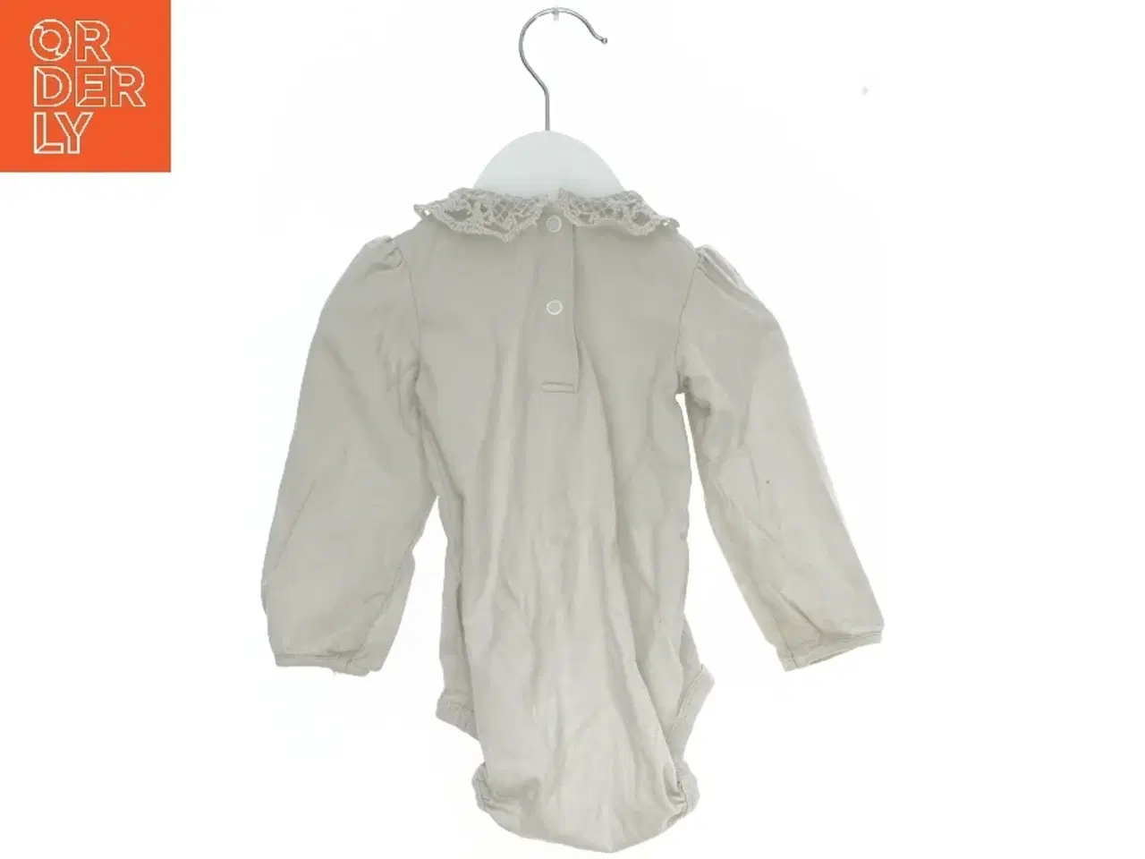 Billede 2 - Langærmet bodystocking med blondekrave fra H&M (str. 74)