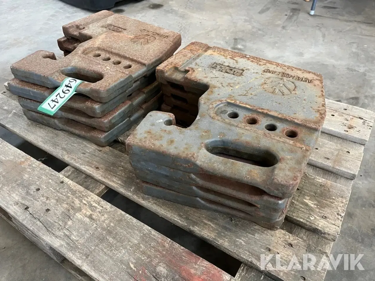 Billede 2 - Vægtklodser New Holland 8x40kg 8 styk