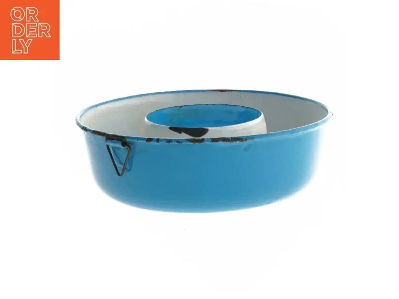 Billede 2 - Blå emalje form (str. Ø 19 cm)