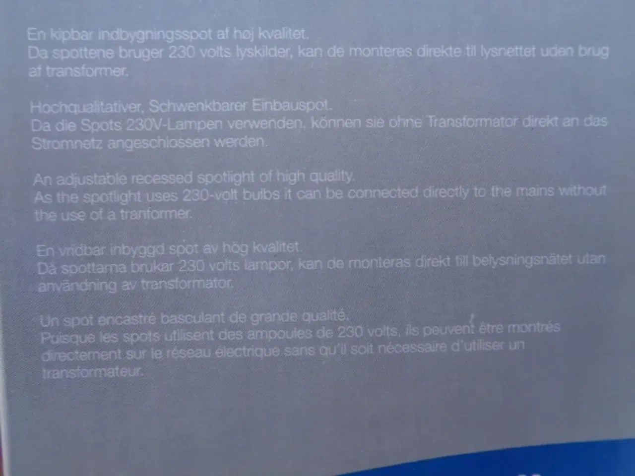 Billede 4 - 3 indbygningsspots