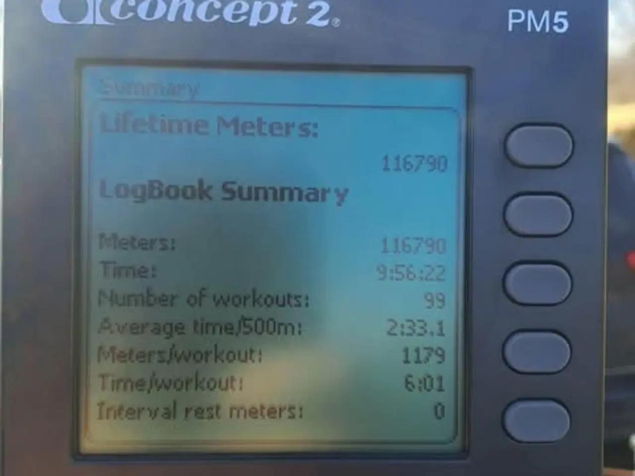 Billede 2 - Concept2 romaskine (PM5 monitor)