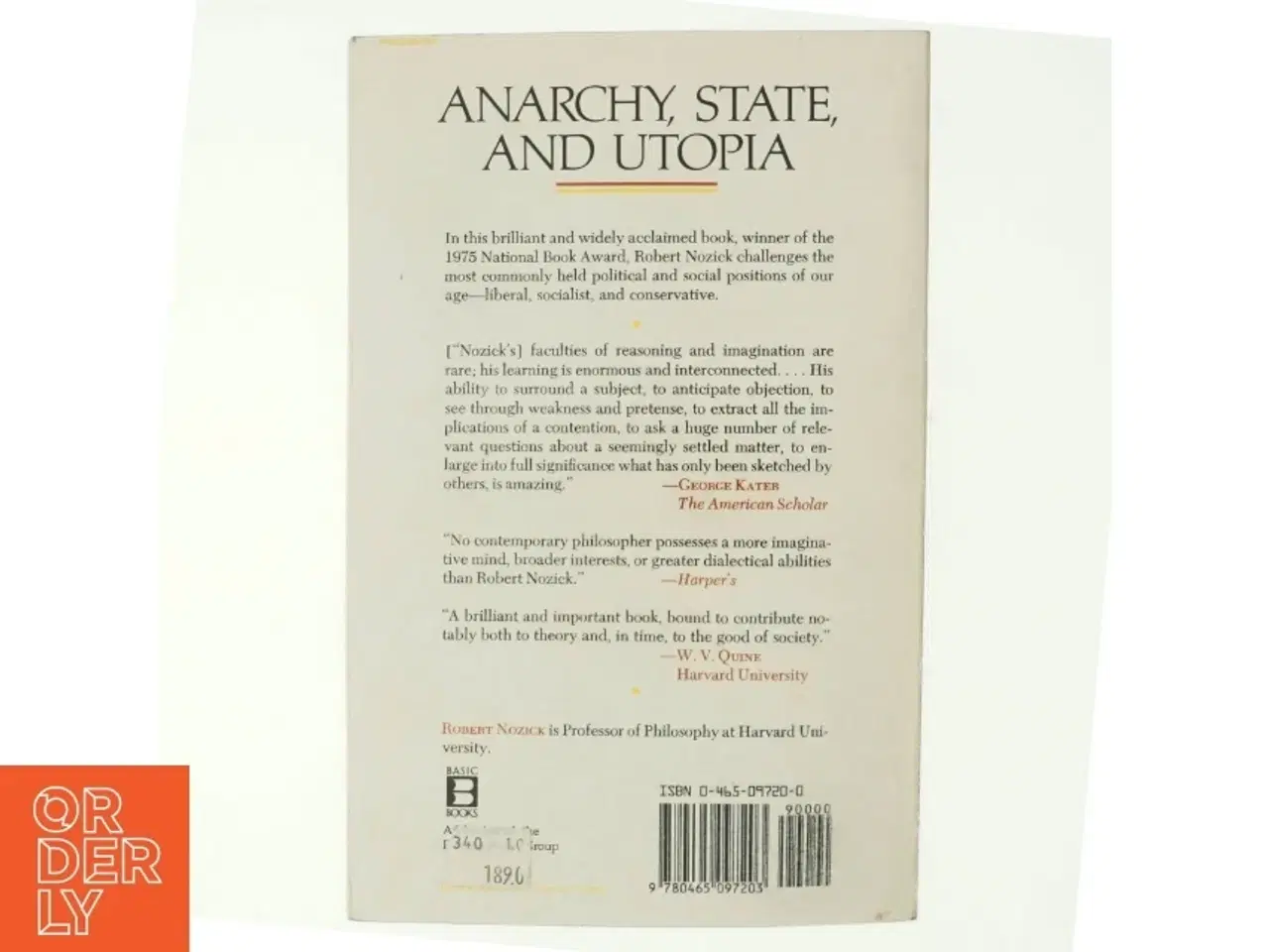 Billede 3 - Anarchy, state and Utopia af Robert Nozick (Bog)