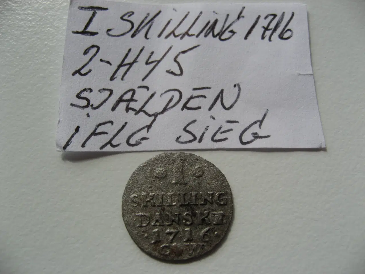 Billede 1 - Flot I Skilling 1716 Sjælden