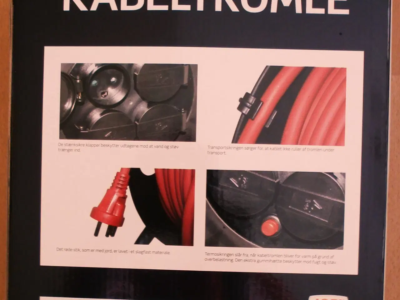 Billede 2 - NY JOEL 20m Professionel KabelTromle