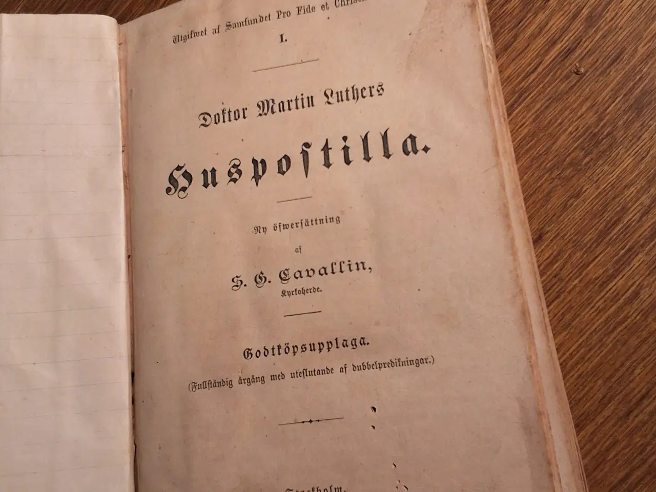 Billede 2 - Doktor Martin Luthers HUSPOSTILLA