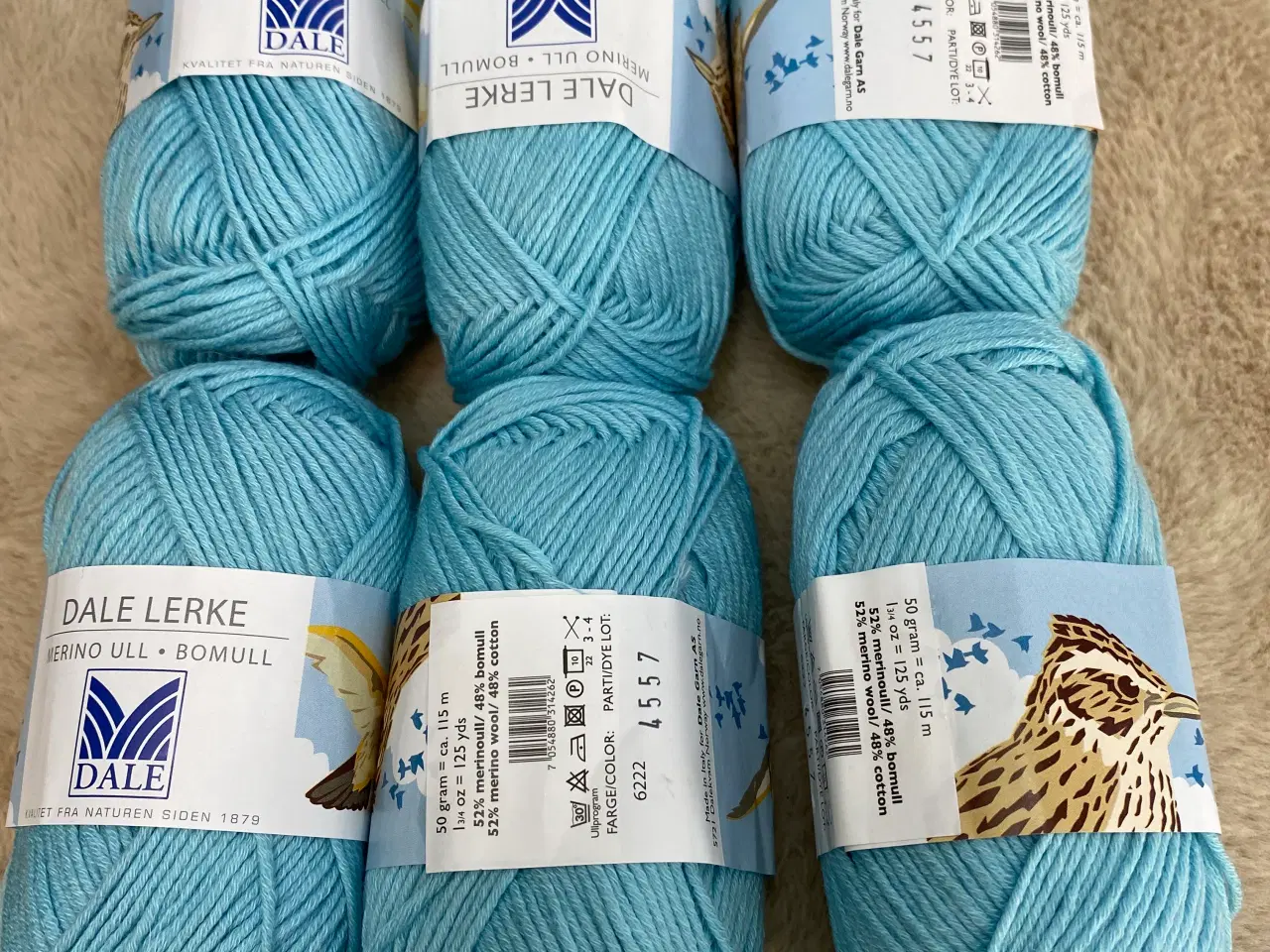 Billede 5 - Lækkert Dale Lerke garn 112 nøgler - 18 farver