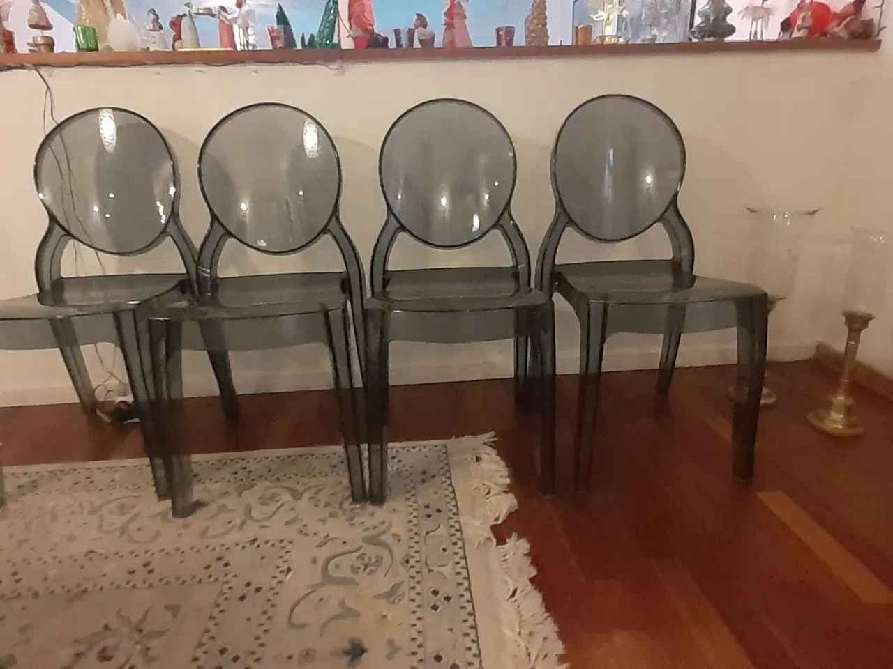 Billede 1 - Spisestuestole 4 stk tranperante Lusiana