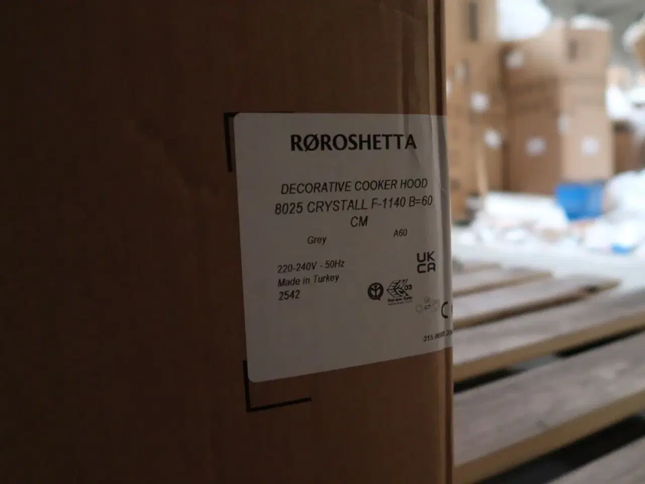 Billede 4 - Emhætte RØROSHETTA 8025 CRYSTALL F-1140