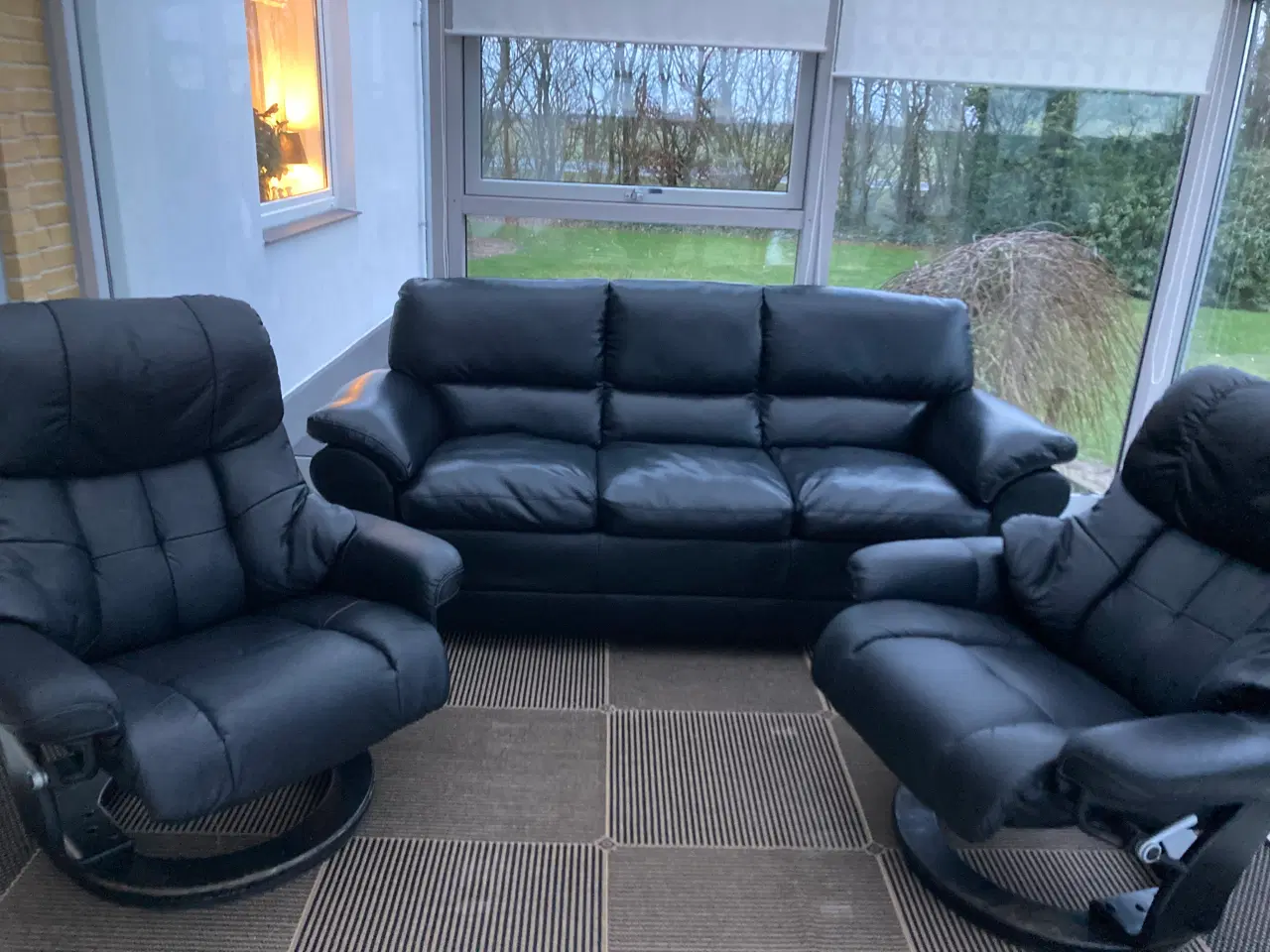Billede 11 - Læder sofa