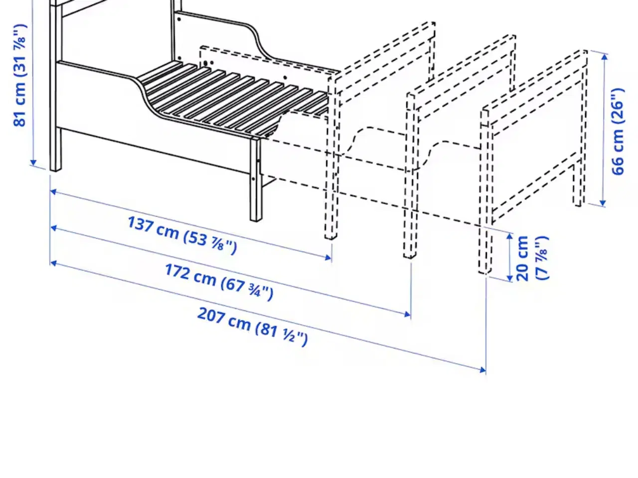 Billede 5 - Sundvik Ikea udtræks seng 80x200