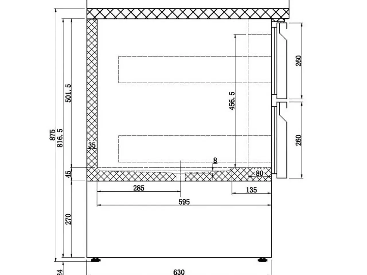 Billede 4 - Professionel kølebord mini – 400 liter