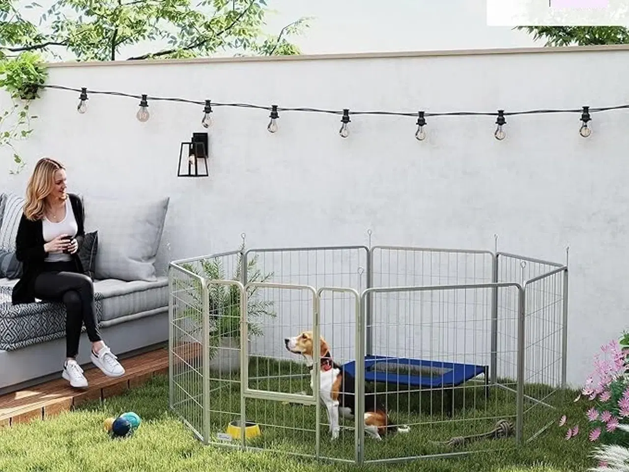 Billede 2 - Hvalpegård "Flex" 80 x 80 cm.