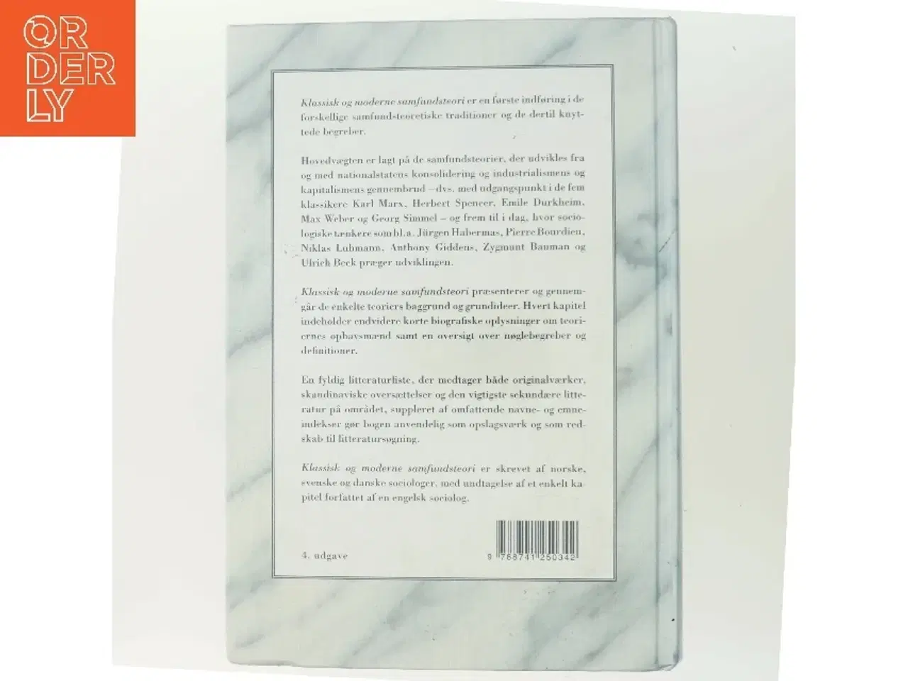 Billede 3 - Klassisk og moderne samfundsteori (Bog)