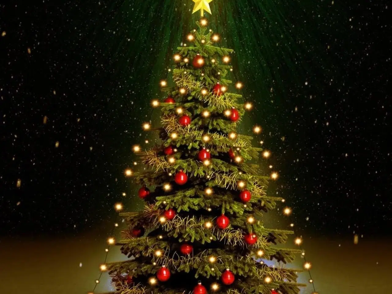 Billede 1 - Lysnet til juletræ 180 lysdioder 180 cm