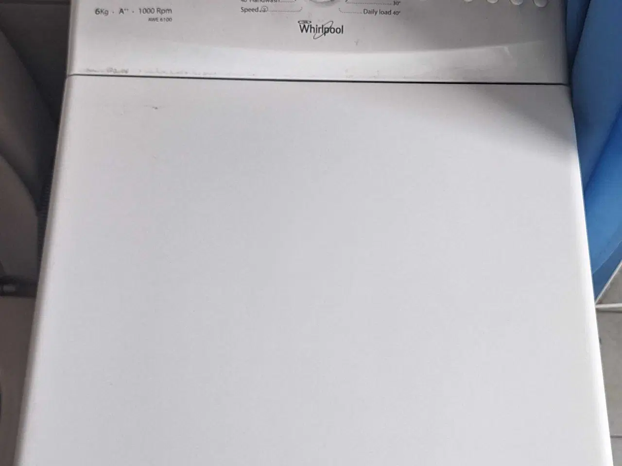 Billede 2 - Whirlpool topbetjent vaskemaskine 