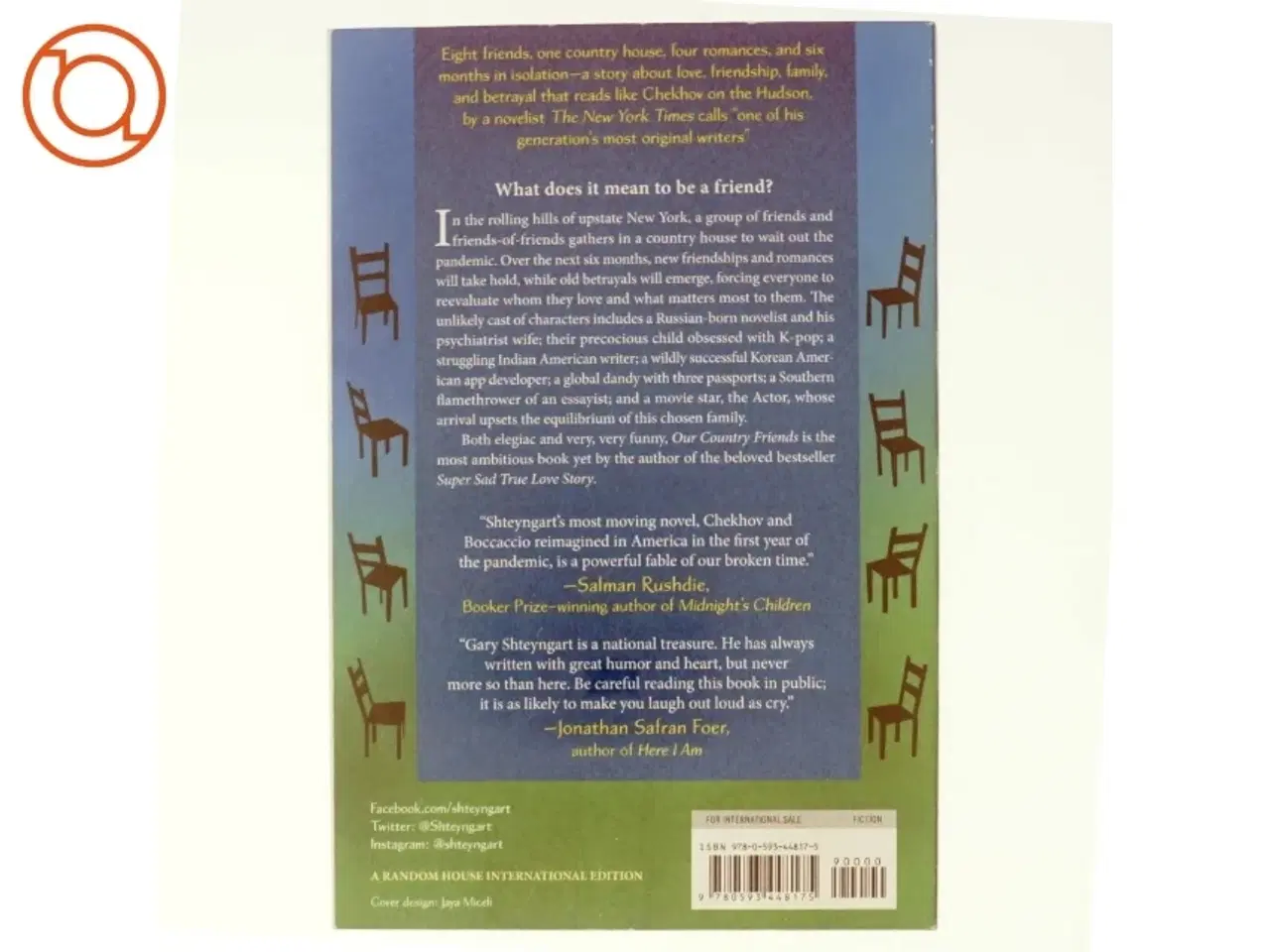 Billede 3 - Our Country Friends af Gary Shteyngart (Bog)