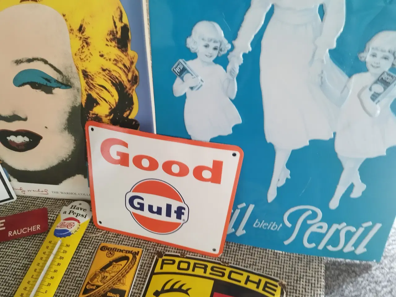 Billede 2 - Emalje skilte mm sælges samlet 