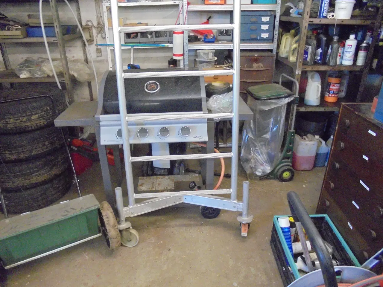 Billede 1 - Rullestillads kan blive op til 4m højt