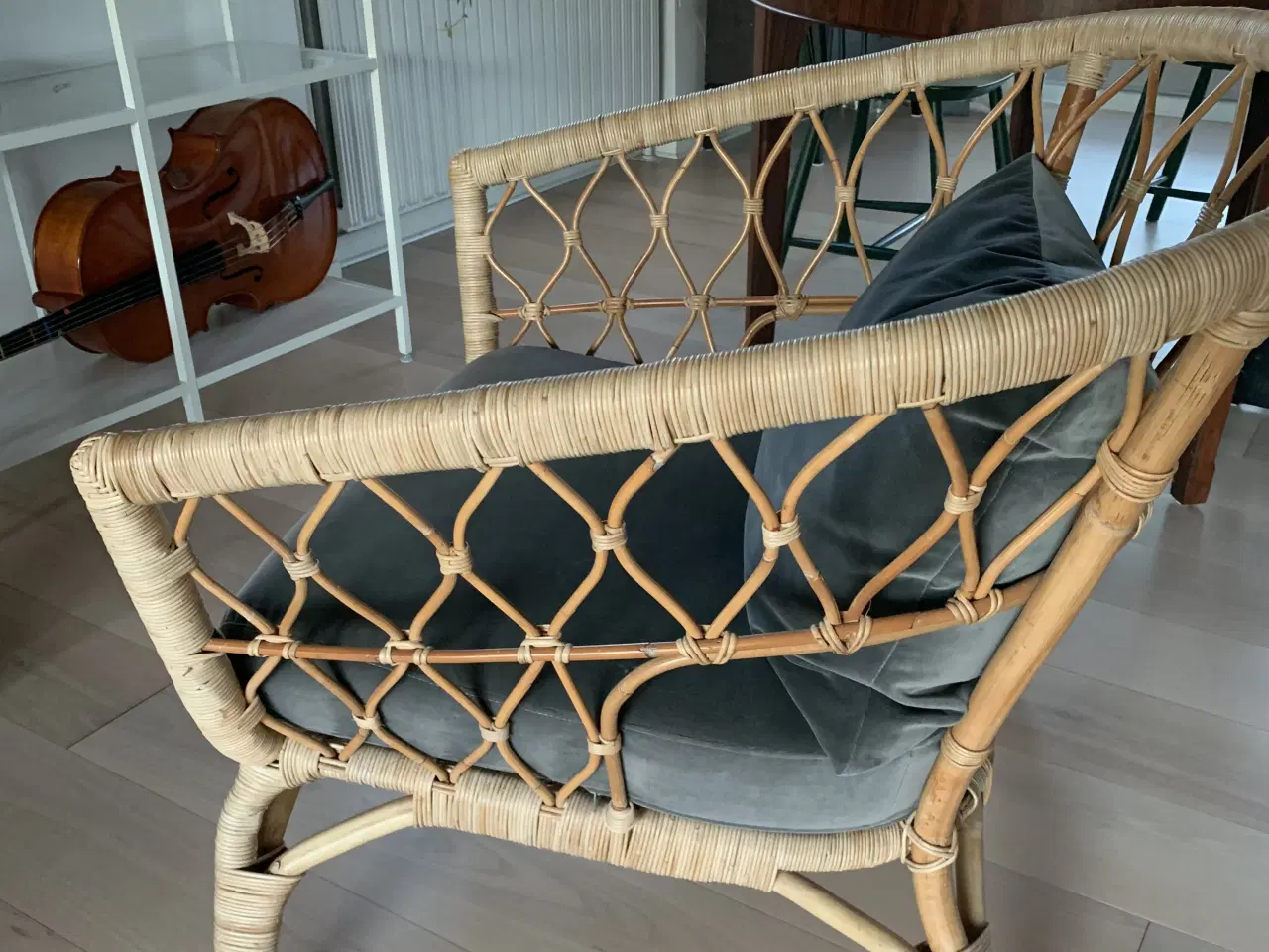 Billede 3 - Smuk lænestol i flet fra IKEA Stockholm 2017