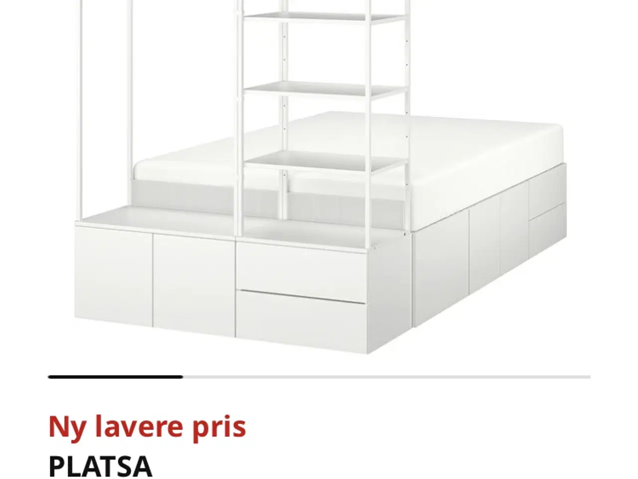 Billede 3 - Ikea PLATSA sengestel m. madras 