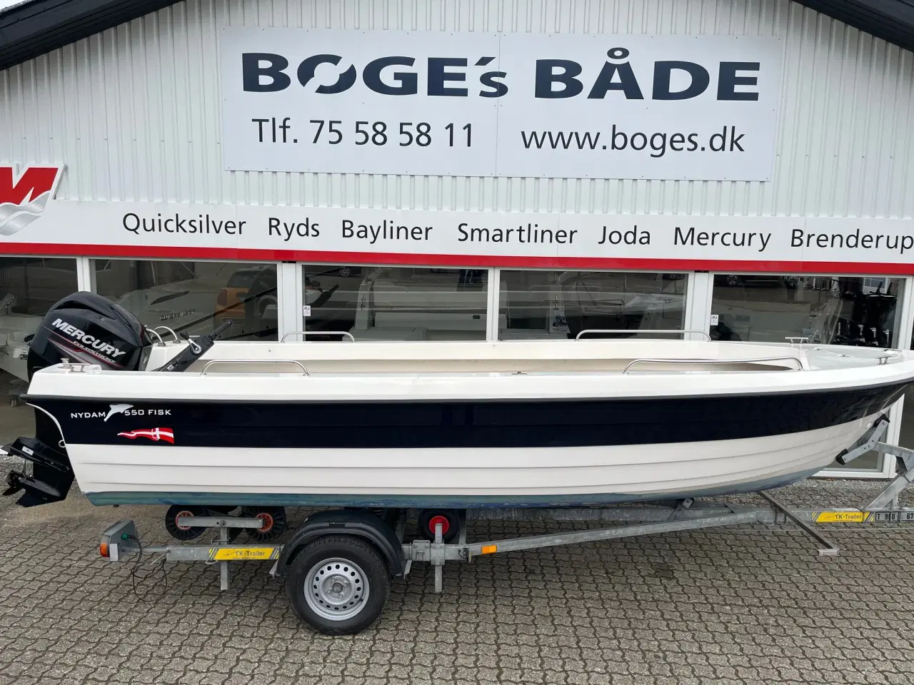 Billede 1 - 550 Fisk med 60 hk Mercury-EFI 4-takt Big Tiller